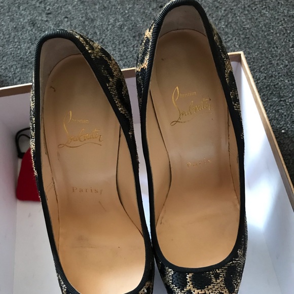 Leopard skin Red Bottoms size 37.5 - Picture 7 of 7